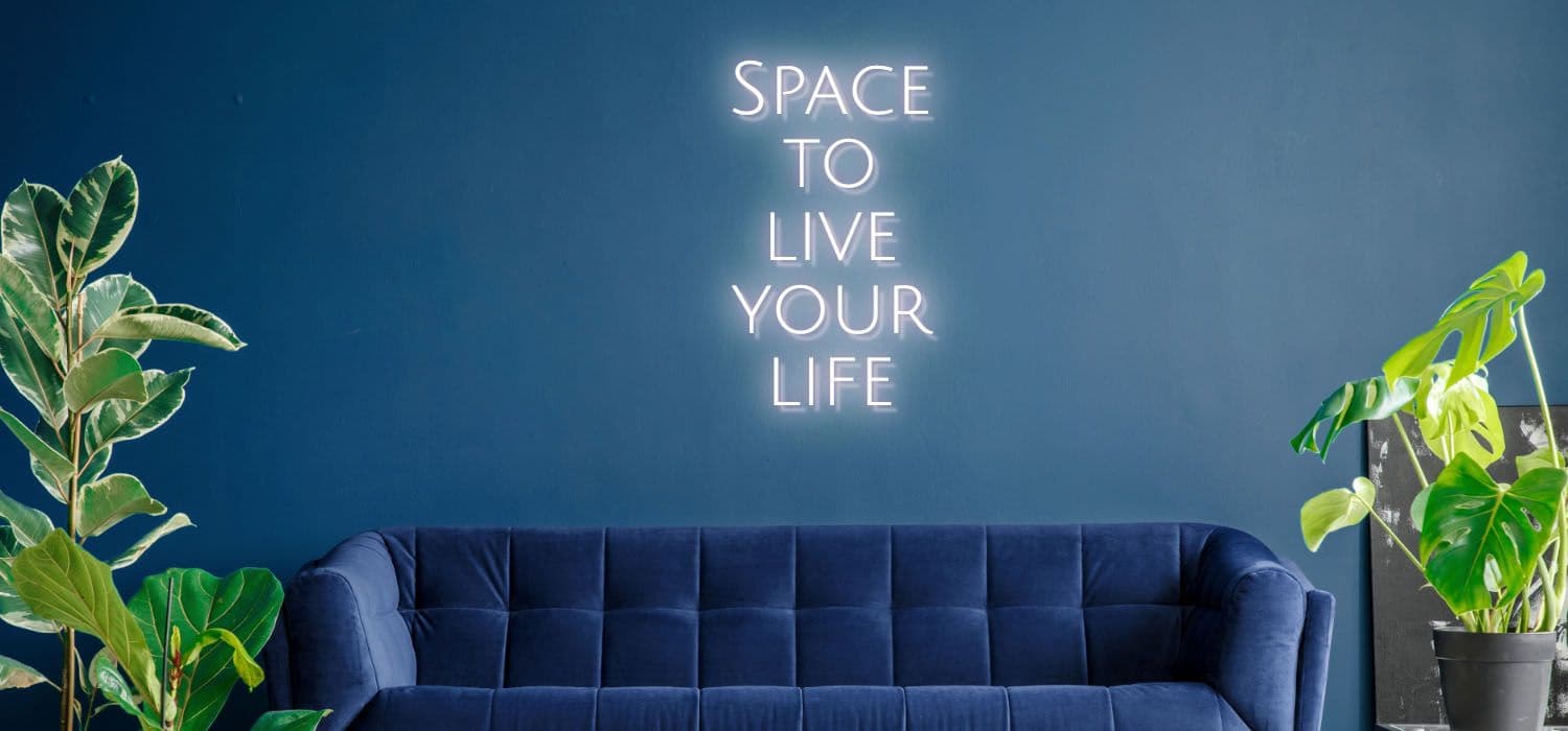 Space To Live Your Life 390mm x 350mm