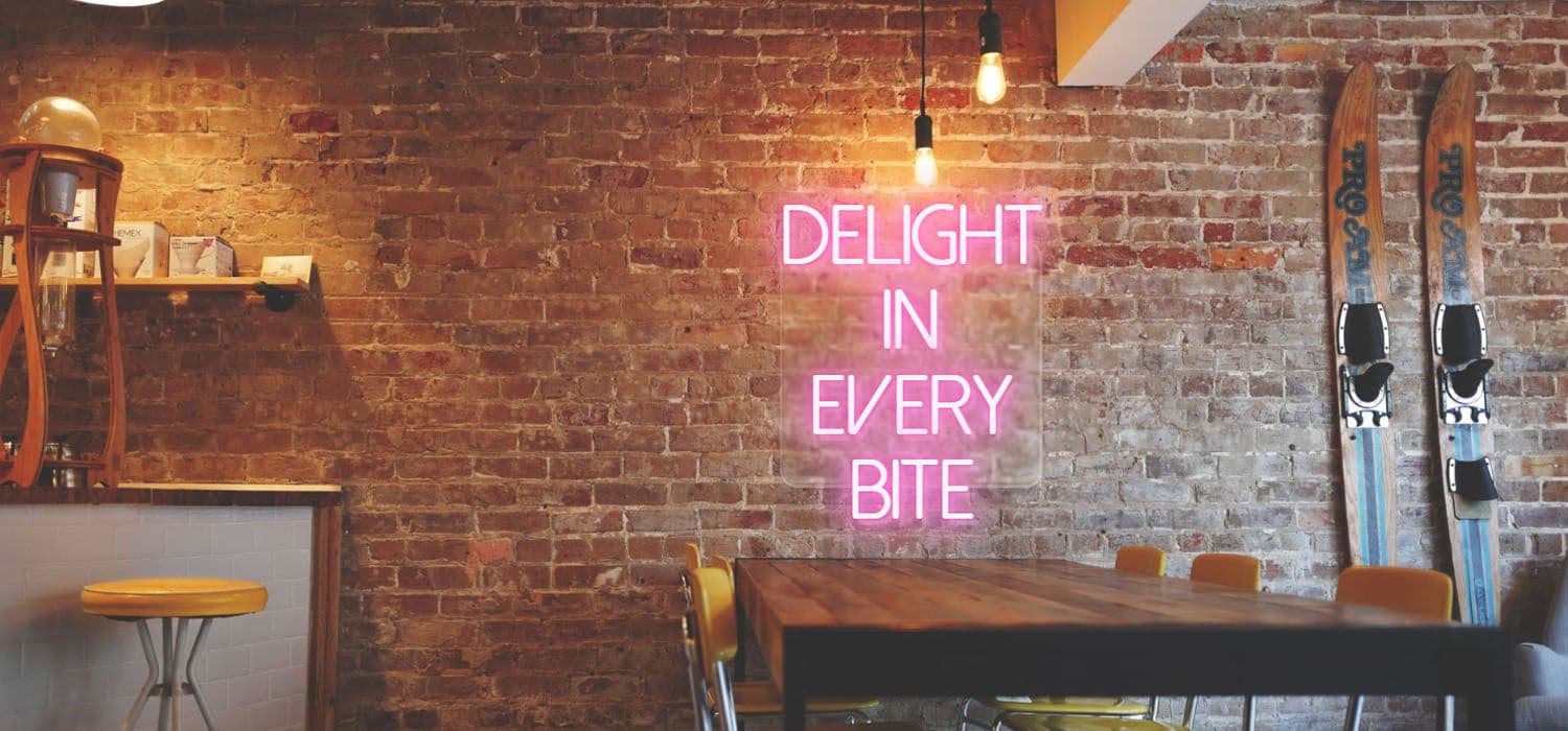 Delight in Every Bite 440mm x 410mm