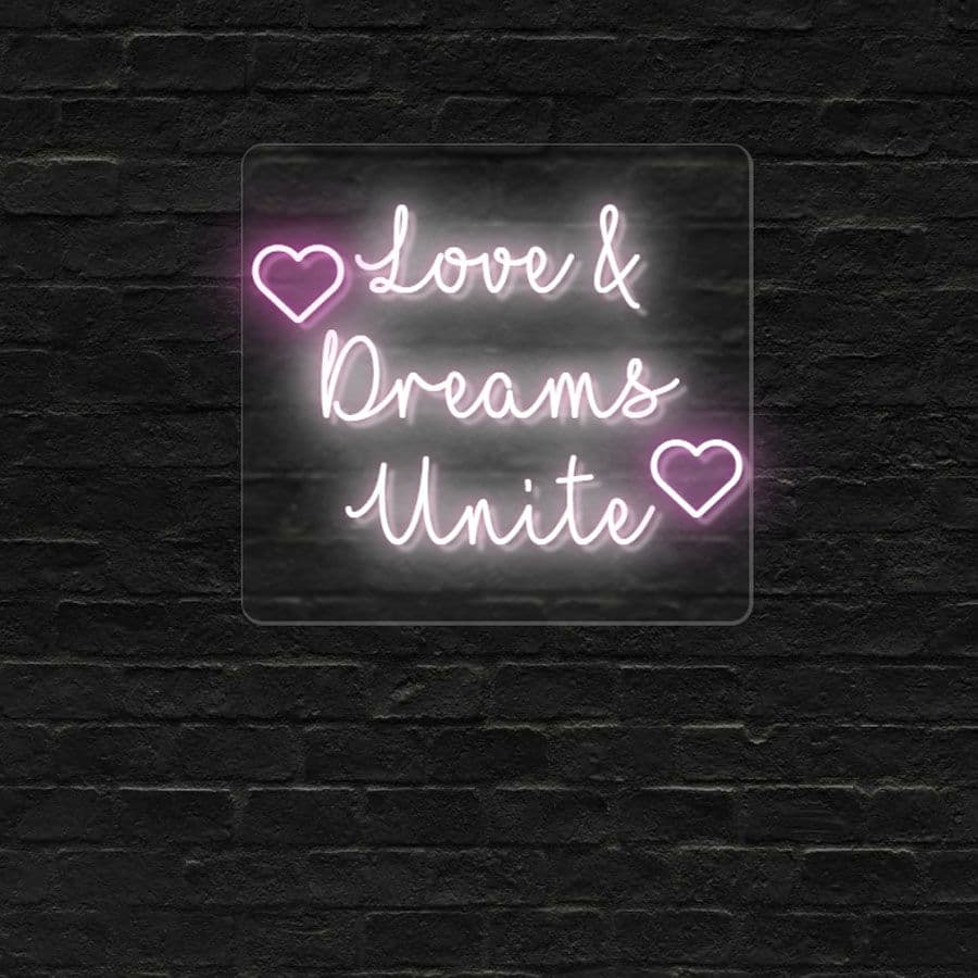 Love and Dreams Unite 640mm x 600mm