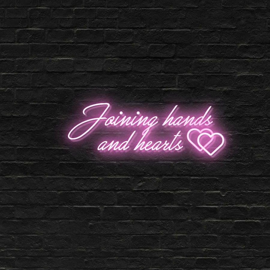 Joining Hands And Hearts 860mm x 250mm