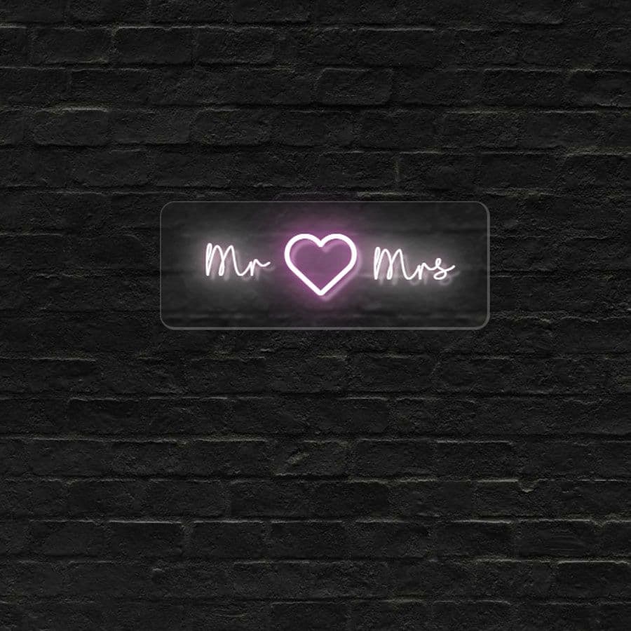 Mr and Mrs 620mm x 370mm