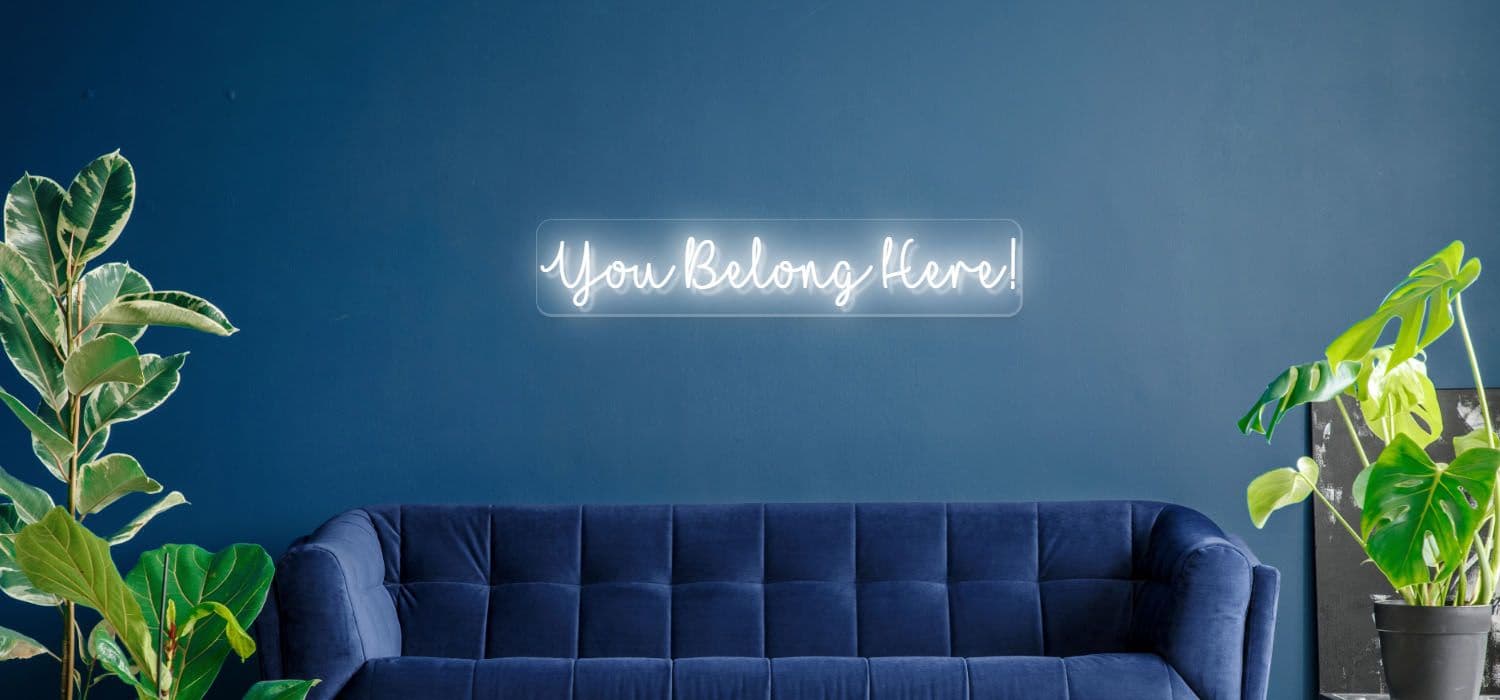 You Belong Here 860mm x 170mm