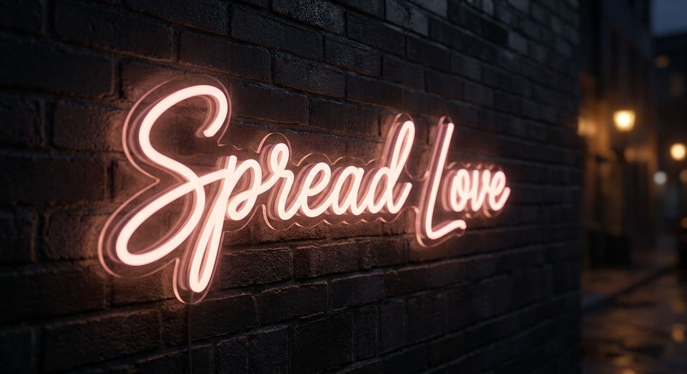 Spread Love 820mm x 180mm