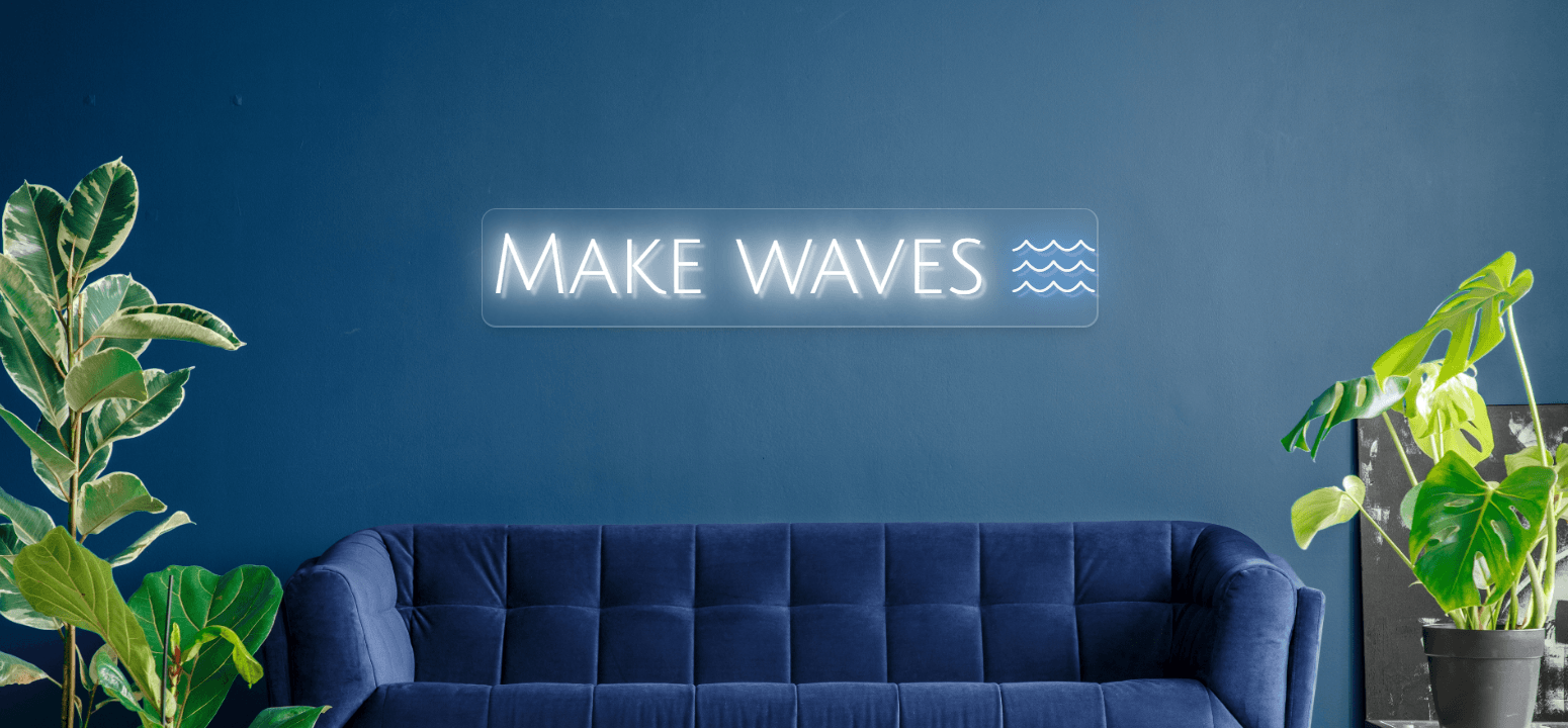 Make Waves 940mm x 170mm