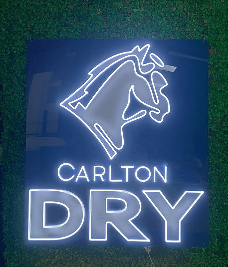 Carlton Dry LED neon sign (generated example)